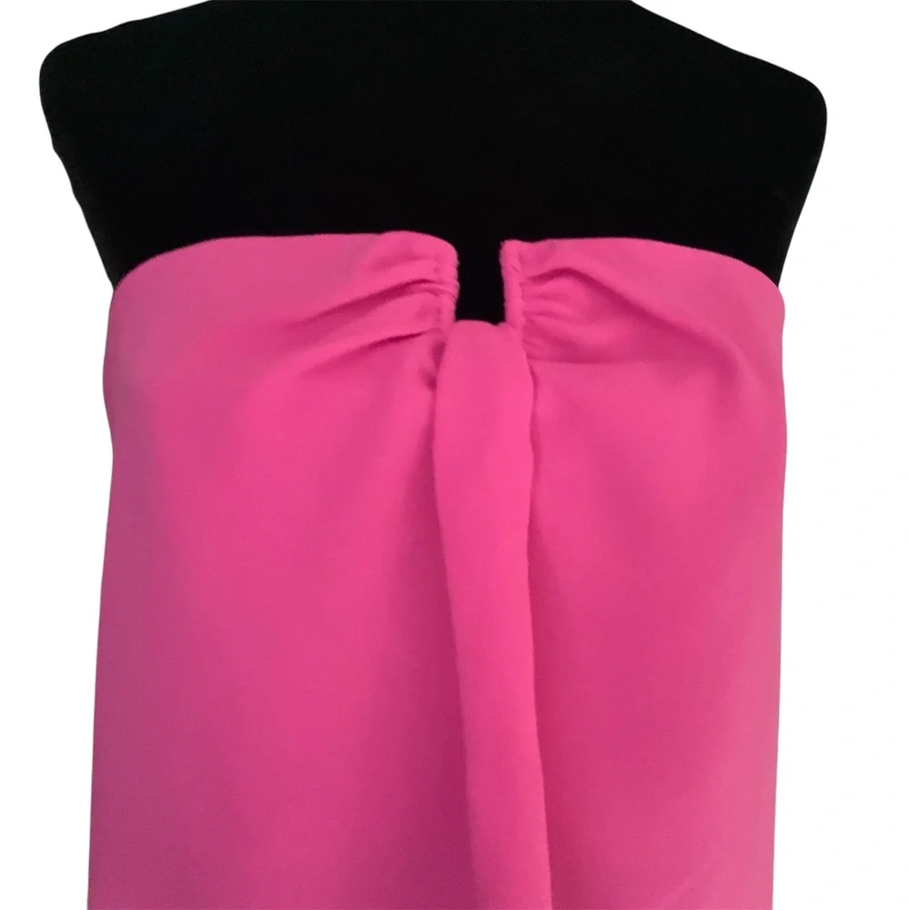 J Crew Strapless Tube Top Azalea Pink Party Glam SZ 6